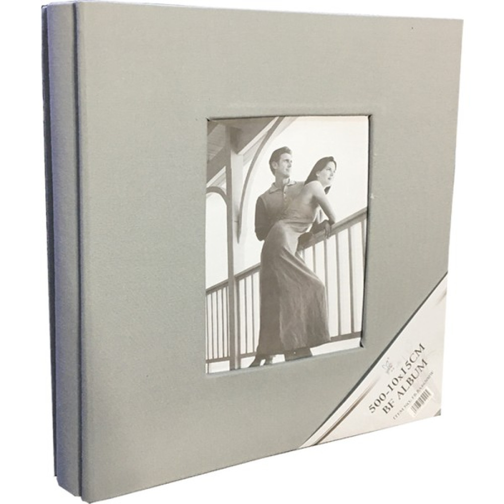 Bf Albüm Fotoğraf Albümü 10X15 500'LÜK Koton Siyah Sayfalı Anı Albümü - Gri - 10 x 15 cm Resim & Fotoğraf Çerçevesi Fiyatı