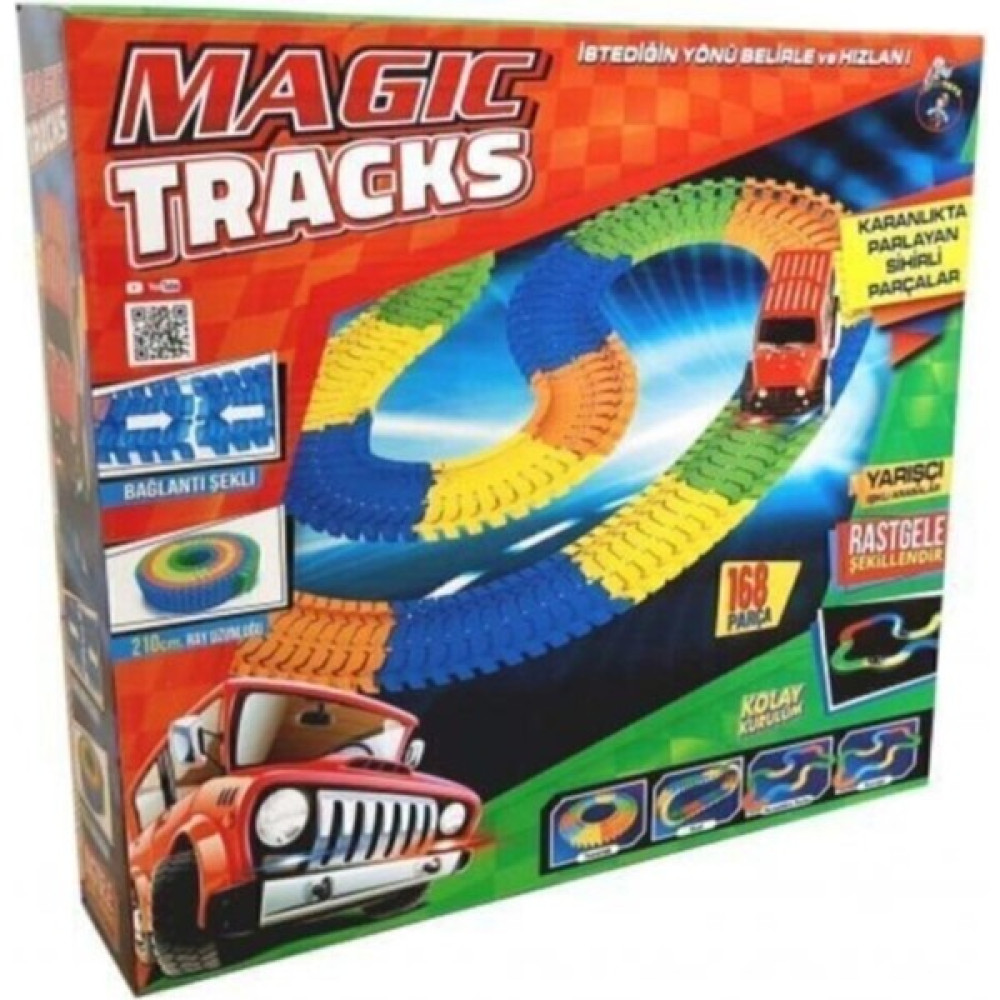 Bfy Toys Magic Tracks Hareketli Raylar 168 Parça, Işıklı Araba , Raylı Araba Y058 - Renkli Oyuncak Araç Fiyatı