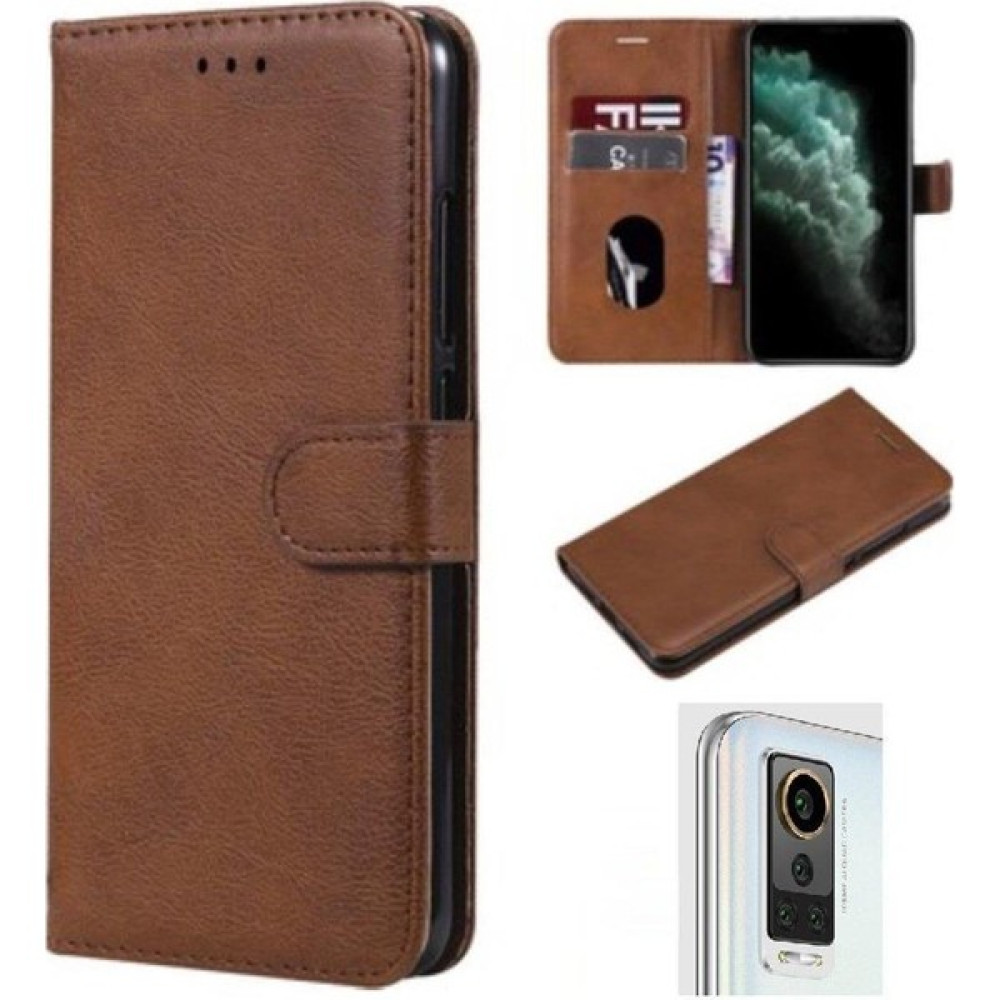 Bg Aksesuar General Mobile Gm 22 Pro Cüzdanlı ve Kapaklı Kılıf - Kahverengi - General Mobile GM22 Pro Cep Telefonu Kılıfı Fiyatı
