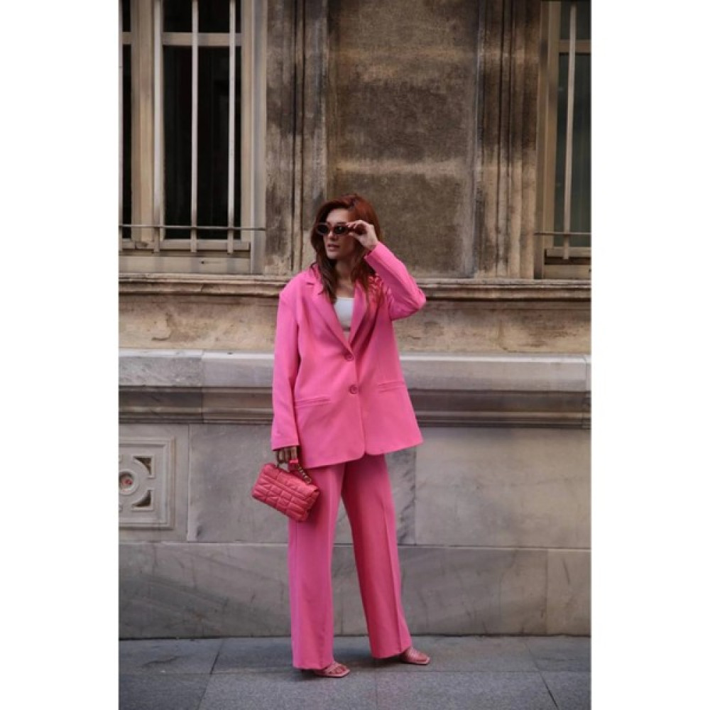 B&G Collection Palazzo Pantolon Blazer Takım Bayan Ceket Fiyatı