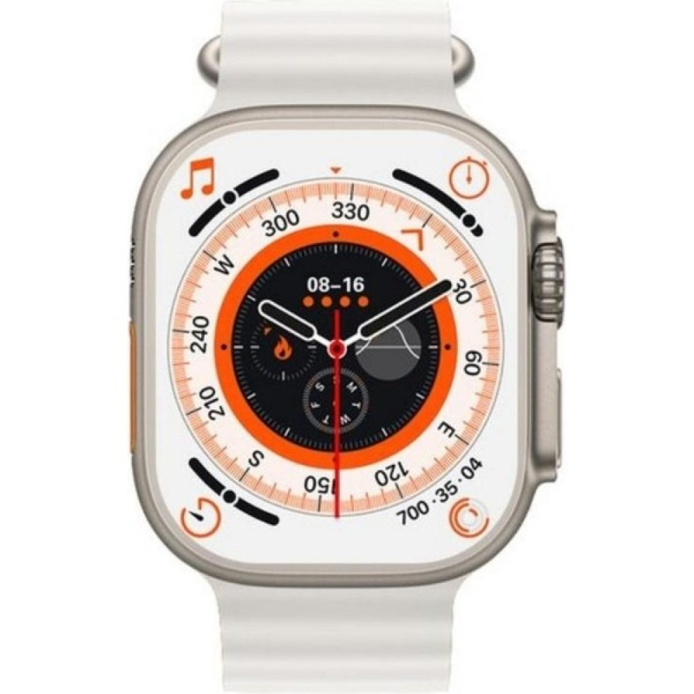 BGG Tech Watch 8 Series Gs8 Ultra Uyumlu 2.05 Inc Ekran Gps/nfc/siri Destekli 3 Tuş Aktif Akıllı Saat + Pro5 Kablosuz Kulaklık - Beyaz - Beyaz Akıllı Saat Fiyatı