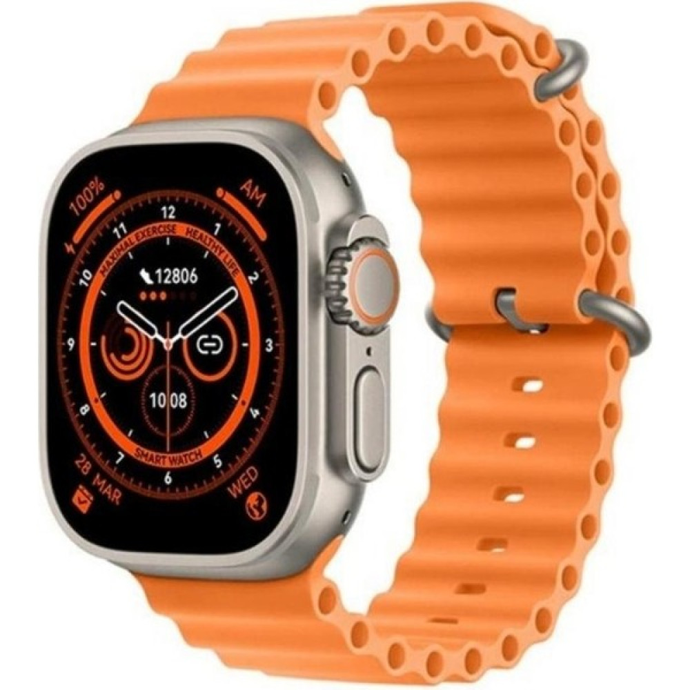 BGG Tech Watch 8 Series Gs8 Ultra Uyumlu 2.05 Inc Ekran Gps/nfc/siri Destekli 3 Tuş Aktif Akıllı Saat + Pro5 Kablosuz Kulaklık - Turuncu Oto Boyaları Fiyatı