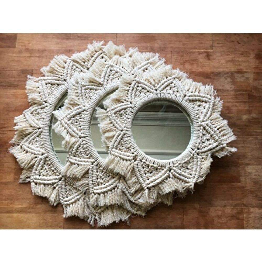 BH Bohem Handmade BH Bohem HandmadeMakrome 3lü Set Ayna Ayna Fiyatı