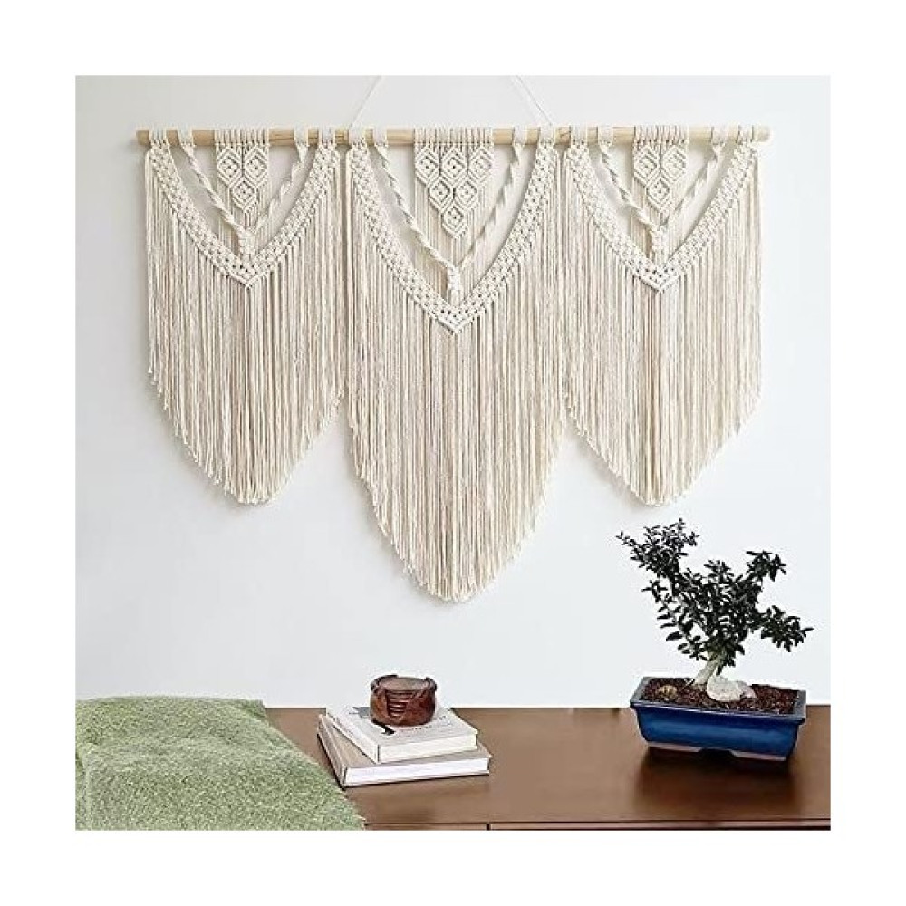 BH Bohem Handmade Bohem Handmade Makrome El Işi Buyuk Boy Duvar Süsü - 100 cm Ev & Dekorasyon Aksesuarları Fiyatı