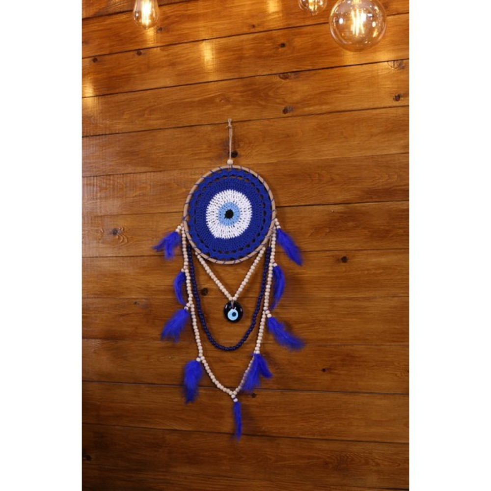 BH Bohem Handmade Bohem Handmade Nazar Boncuğu Düş Kapanı Dreamcatcher  Hediyelik Duvar Süsü Ev Dekorasyonu D002 - 70 Ev & Dekorasyon Aksesuarları Fiyatı