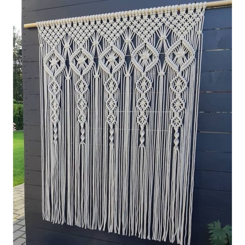 Bh Bohem Handmade Makrome Duvar Süsü - 100 x 100 Ev & Dekorasyon Aksesuarları Fiyatı