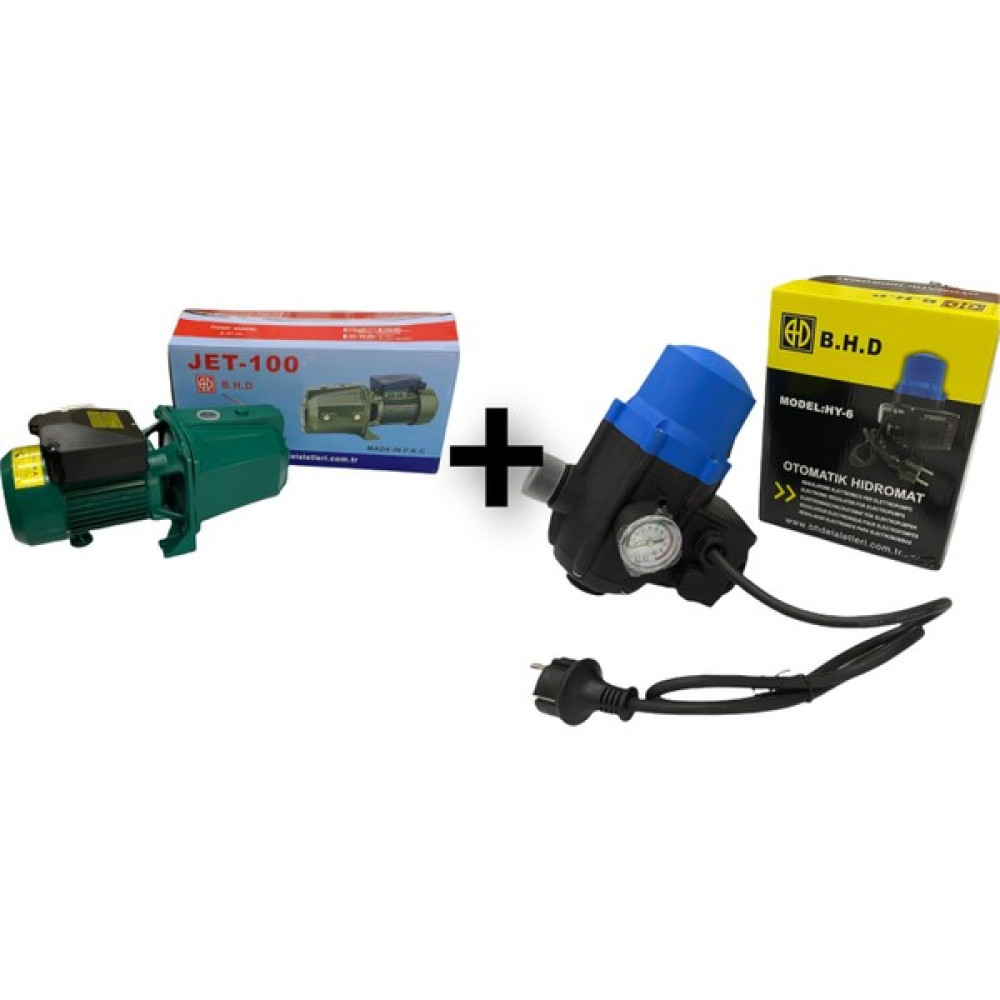 Bhd Jet 100su Dinamosu Ve Otomatik Hidromat 0,75 Kw Su Motoru Fiyatı