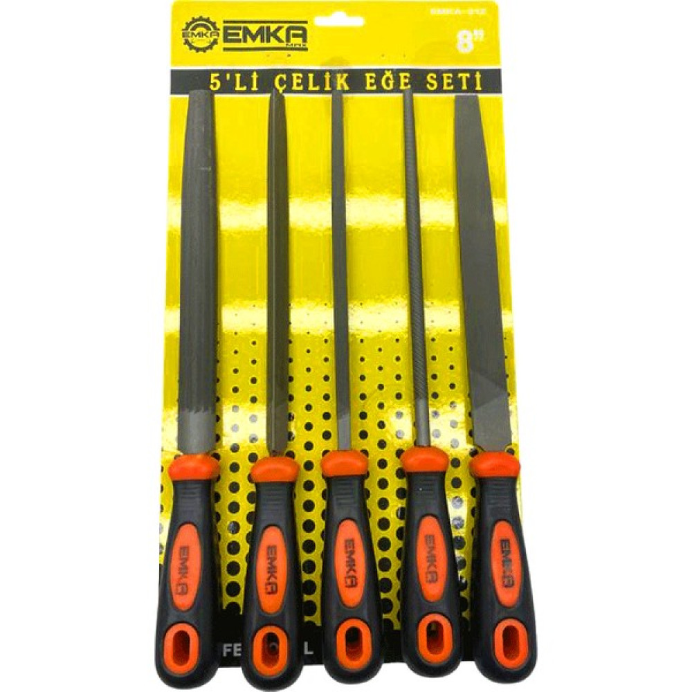B.H.D TOOLS 5 Parça 8'' Çelik Eğe Seti Balık Sırtı - Üçgen - Kare - Yuvarlak - Düz Geniş Oto Boyaları Fiyatı
