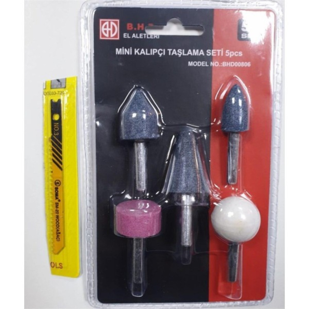 Bhd Tools Makroyapı 5 Parça Mini Kalıpçı Taşlama Seti Uç Vızvız Seti ve Dekupaj Ucu Taşlama Makinesi Fiyatı
