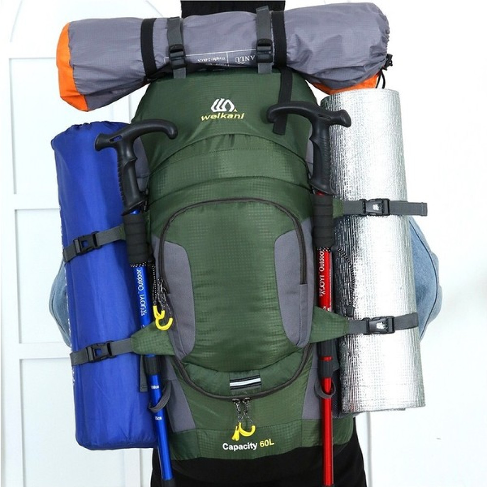 Bhdsk Doğa Sporları Çantası 65L Yürüyüş Çantası Erkek Seyahat Sırt Çantası Yağmurluklu Yürüyüş Kamp Çantası (Yurt Dışından) Sırt Çantası (Outdoor) Fiyatı