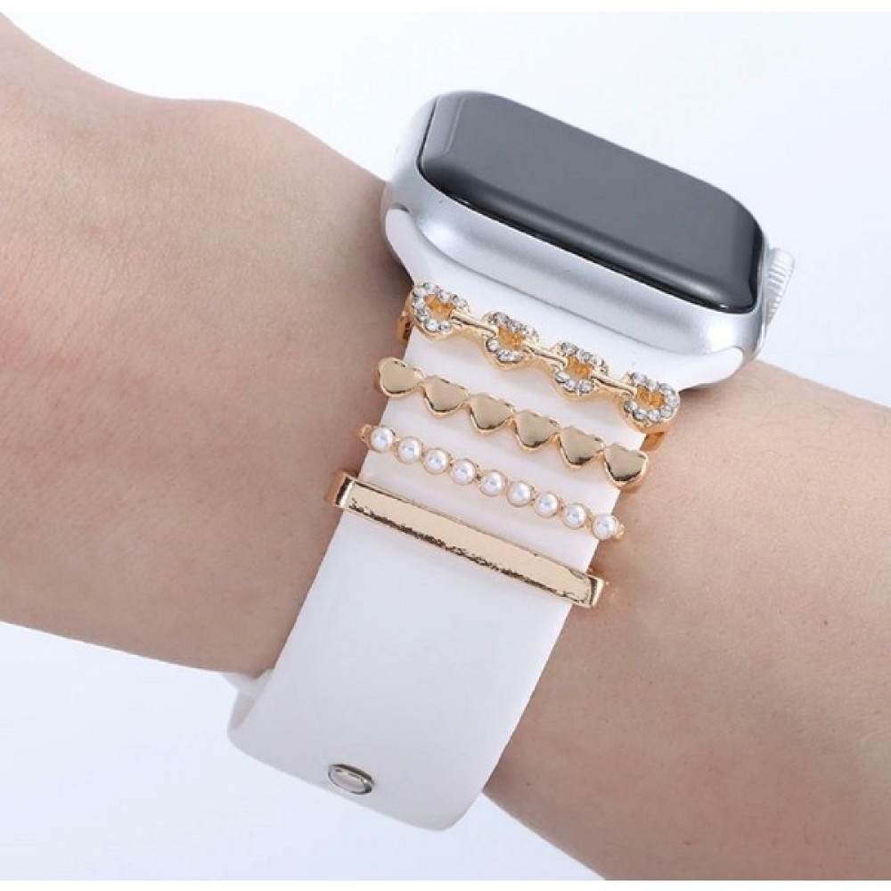 Bhs Life Apple Watch 4 Lü Kalpli Taşlı Charm Akıllı Saat Kordon Aksesuarı - Gold Giyilebilir Teknoloji Aksesuarları Fiyatı