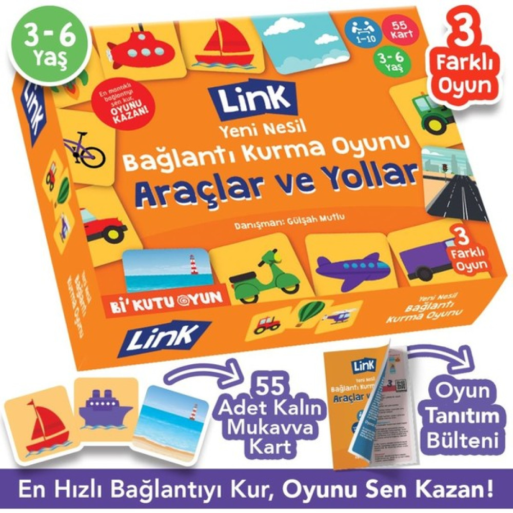 Bi Kutu Oyun Araçlar ve Yollar - Link Bağlantı Kurma Oyunu Eğitici Oyuncak Fiyatı