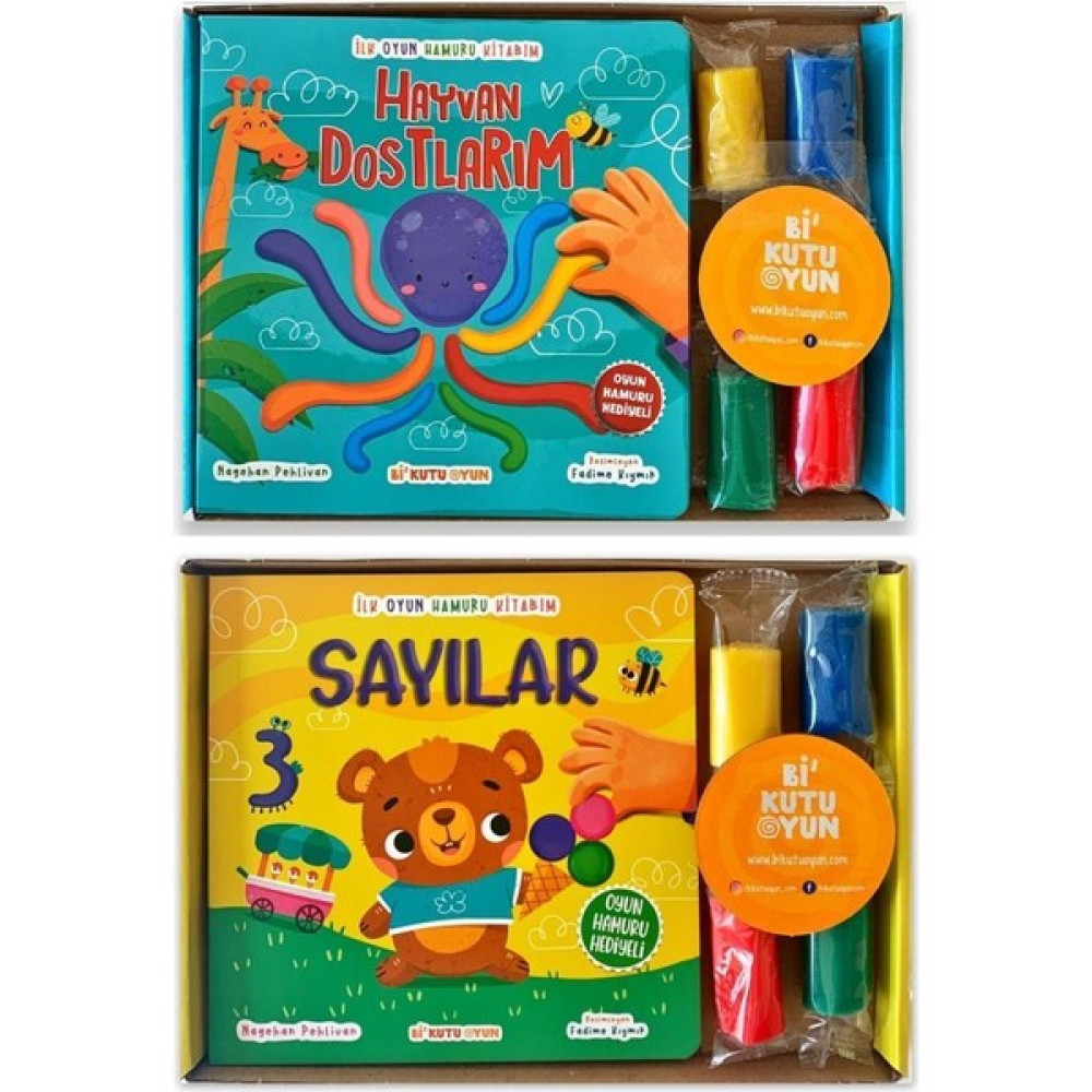 Bi Kutu Oyun Ilk Oyun Hamuru Kitabım – Hayvan Dostlarım ve Sayılar 2 Adet - yok Zihinsel Gelişim Kitapları Fiyatı