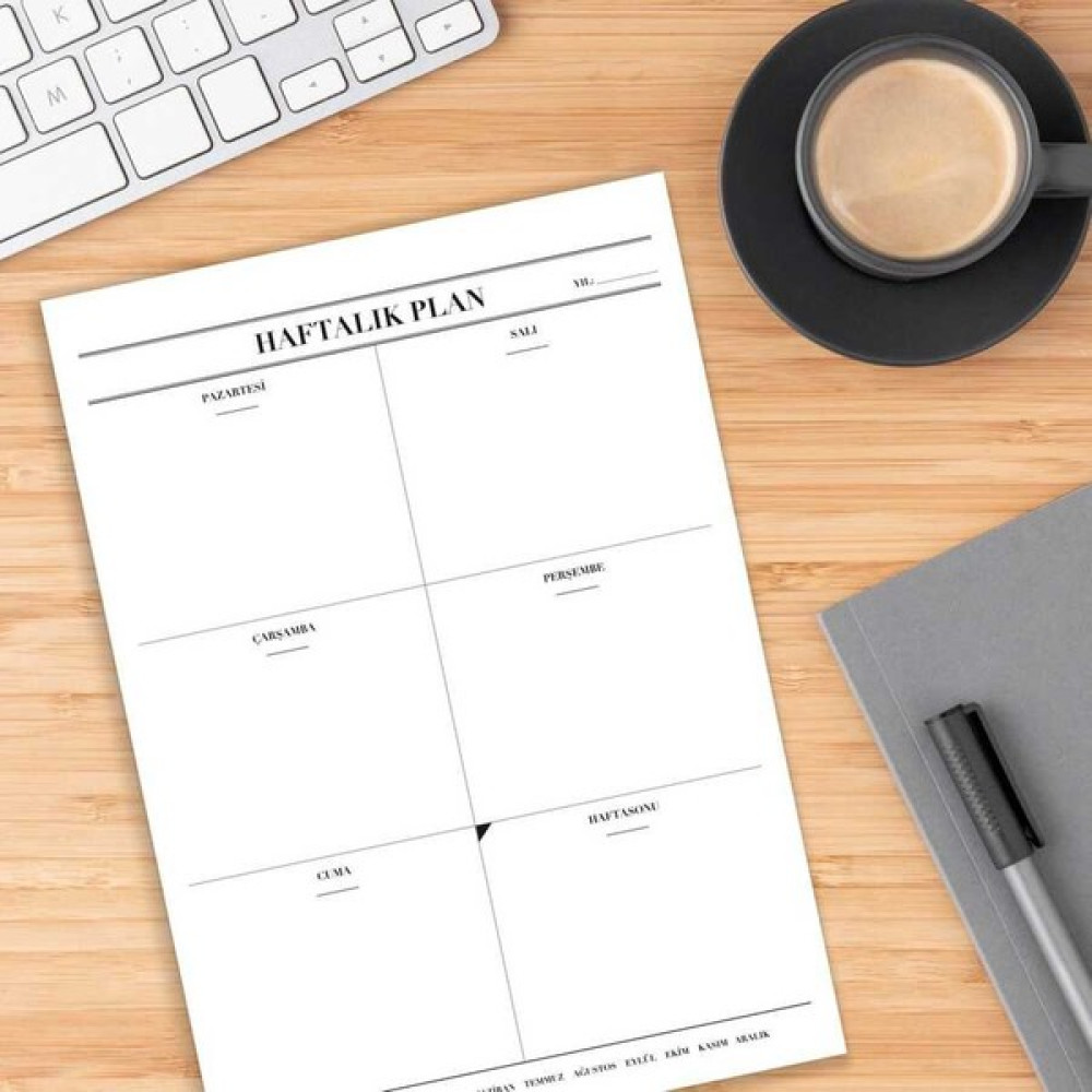 Bialdım Haftalık Planlayıcı Defter - Weekly Planner Ajanda Fiyatı