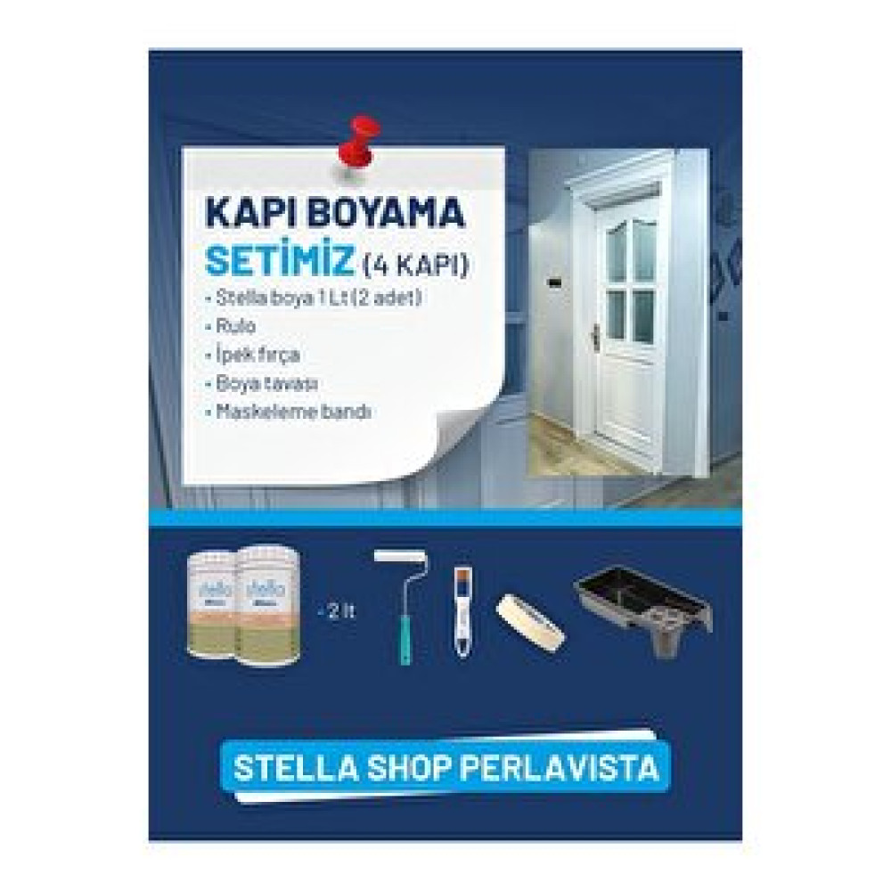 Bianca Bi̇anca Stella Kapi Boyama Seti̇ (4 Kapi) İç Cephe Duvar Boyası Fiyatı