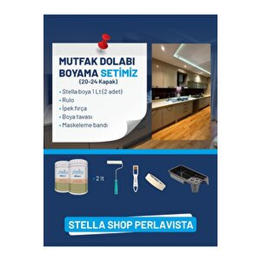Bianca Bi̇anca Stella Mutfak Dolabi Boyama Seti̇ (20-24 Kapak) İç Cephe Duvar Boyası Fiyatı