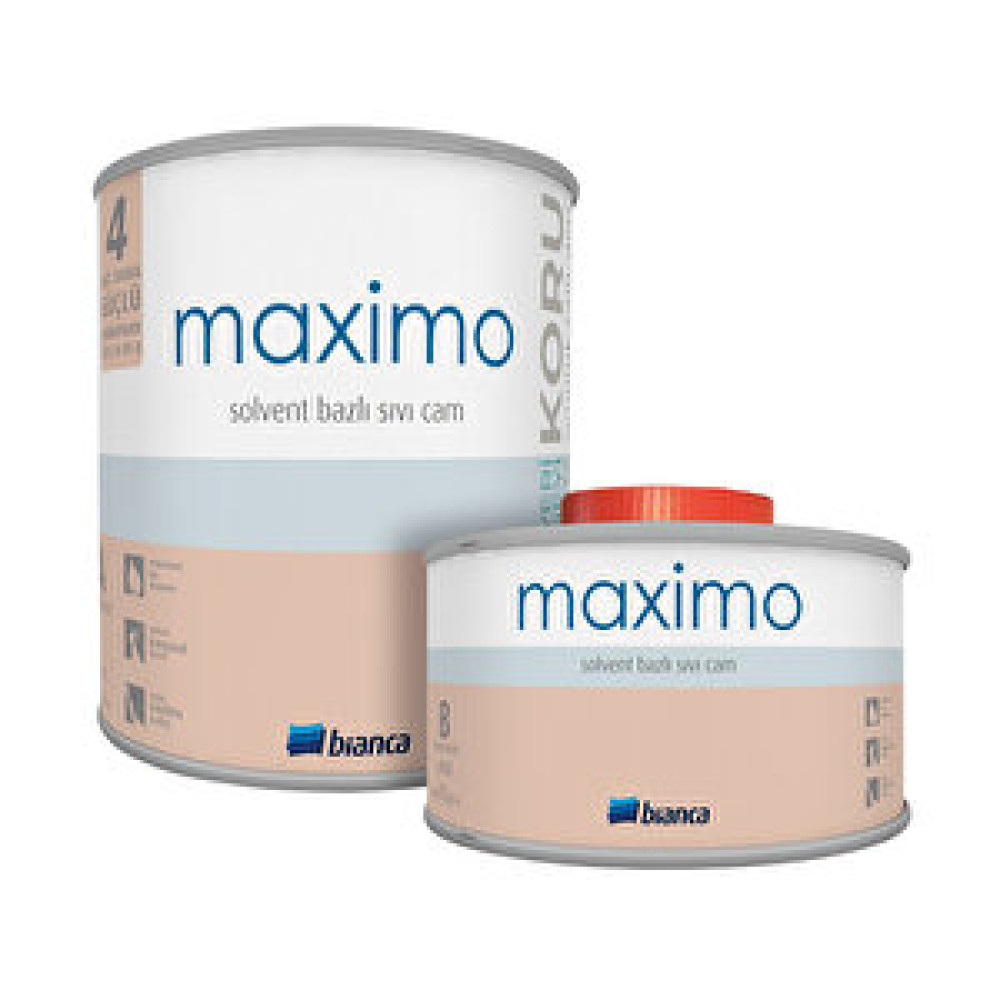 Bianca Maximo Solvent Bazlı Sıvı Cam 0,5 Litre İpek Mat Cam Boyası Fiyatı