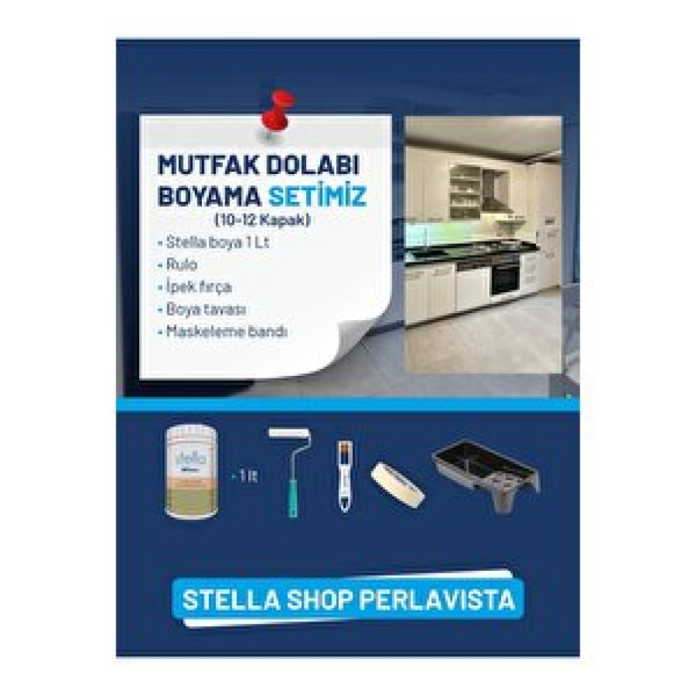 Bianca Stella Mutfak Dolabı Boyama Seti 10-12 Kapak İç Cephe Duvar Boyası Fiyatı