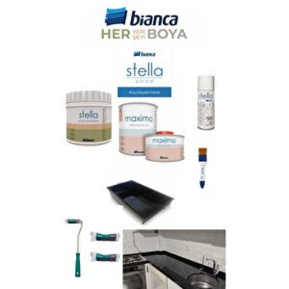 Bianca Stella Su Bazlı Akrilik Boya Tezgah Boyama Seti 500ml İç Cephe Duvar Boyası Fiyatı
