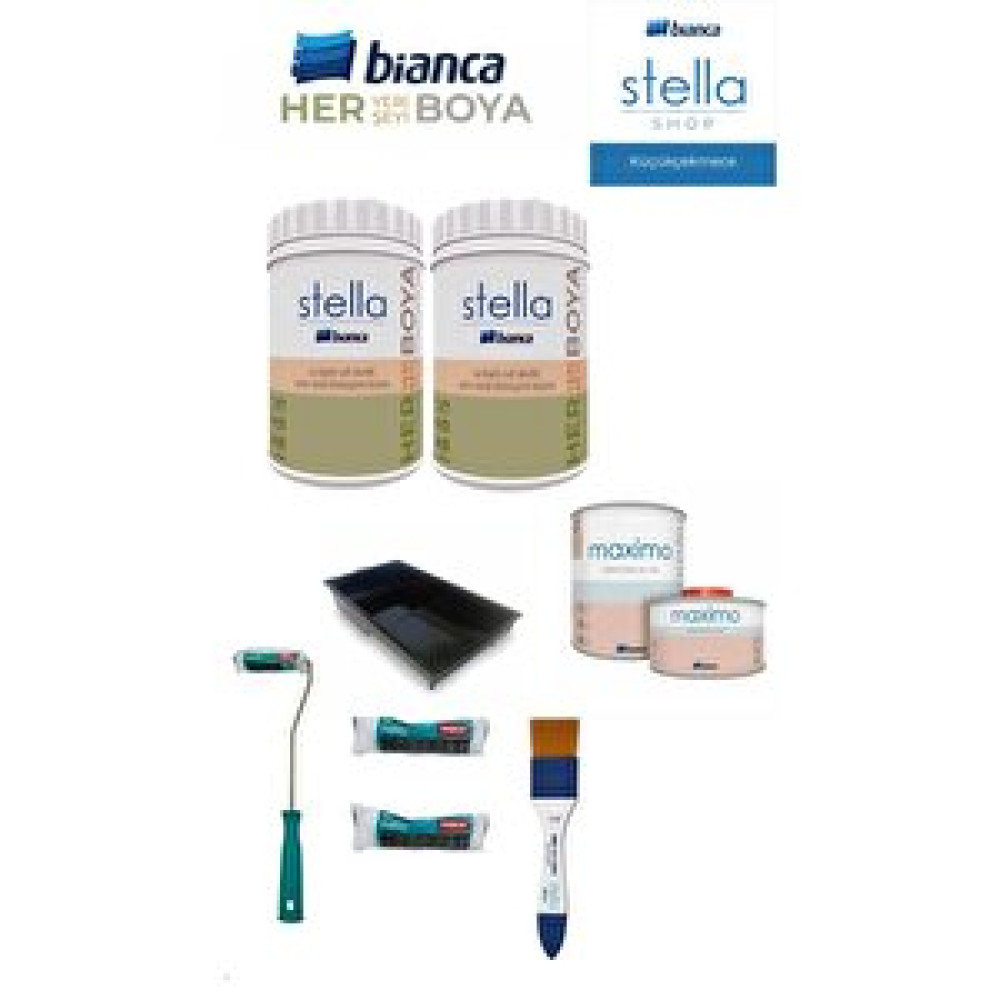 Bianca Stella Su Bazlı Boya Banyo Boyama Seti İç Cephe Duvar Boyası Fiyatı