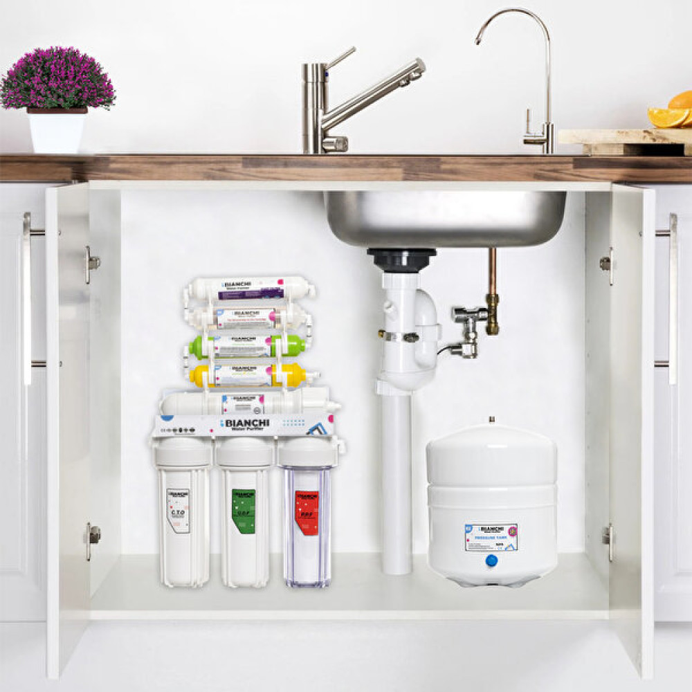 Bianchi Water Prufier 8 Aşamalı Pompalı Alkali-Detox Su Arıtma Cihazı Bahçe Makinesi Fiyatı
