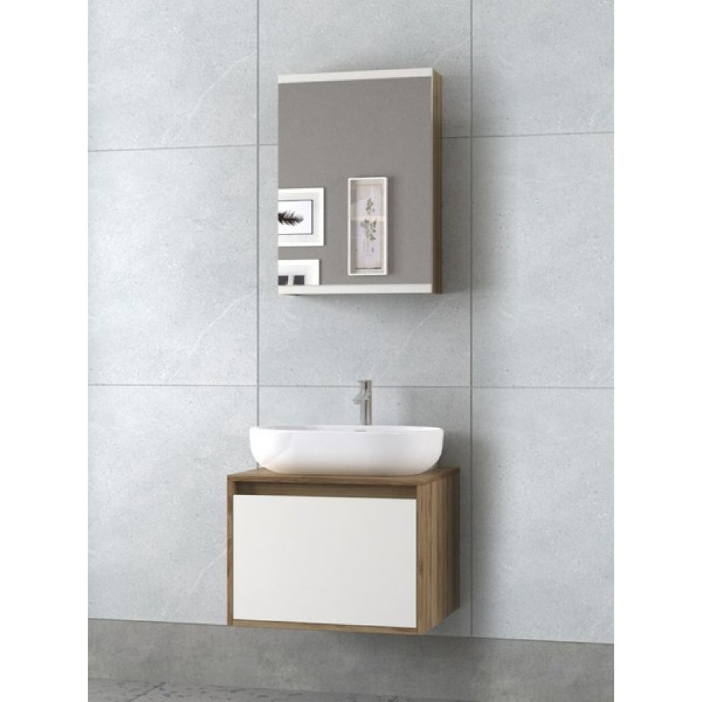Biani Atlas 60 cm Banyo Dolabı Renk Ud Mat Beyaz Banyo Dolabı / Mobilyası Fiyatı