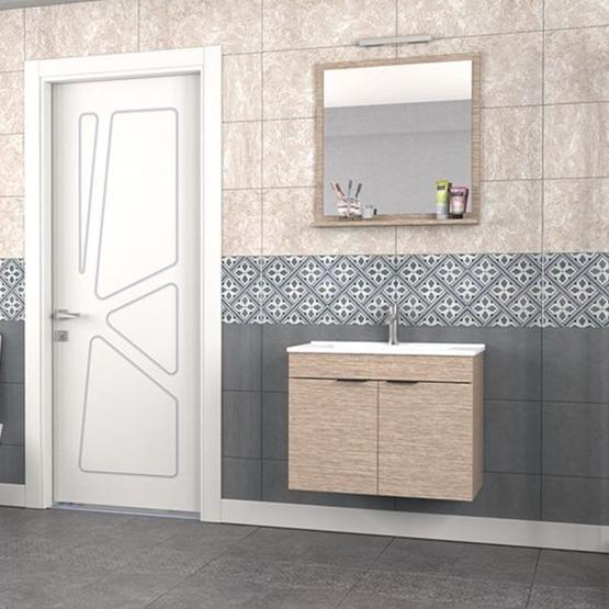 Biani Aybe Bej Fix Arya 75 cm Banyo Dolabı