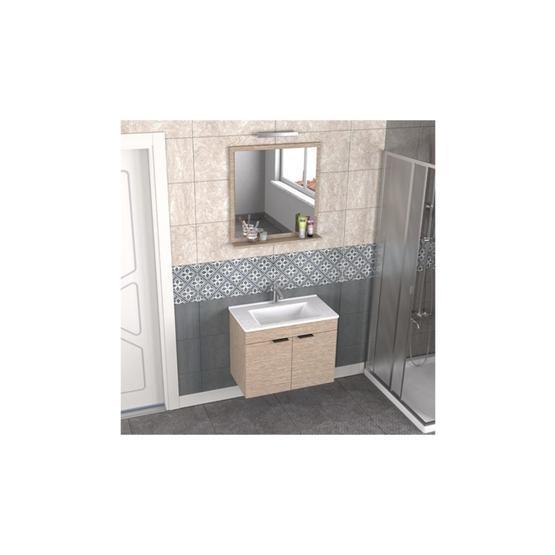 Biani Aybe Bej Fix Arya 75 cm Banyo Dolabı