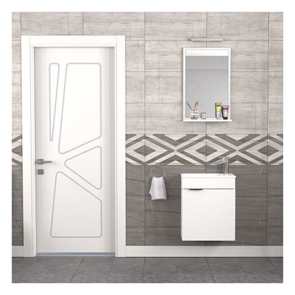 Biani Fix Arya 50 cm Banyo Dolabı Renk Mat Beyaz Banyo Dolabı / Mobilyası Fiyatı