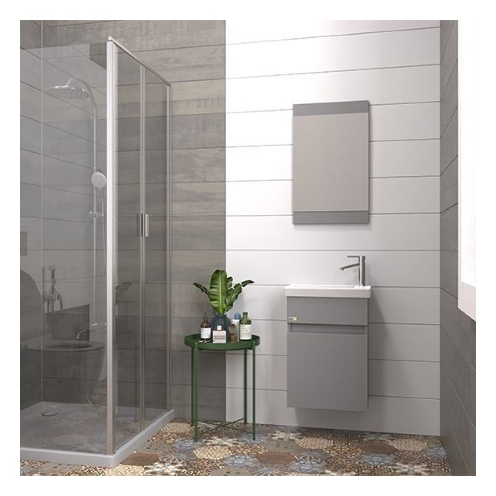 Biani Fix Buca 45 cm Mat Gri Banyo Dolabı Banyo Dolabı / Mobilyası Fiyatı