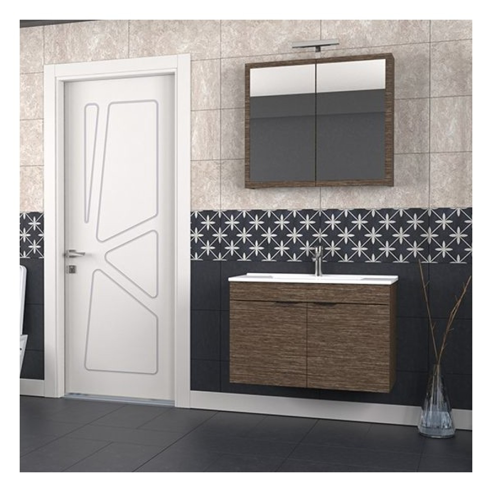 Biani Fix Loft 85 cm Banyo Dolabı Renk Aybe Kahve - Kahverengi Banyo Dolabı / Mobilyası Fiyatı
