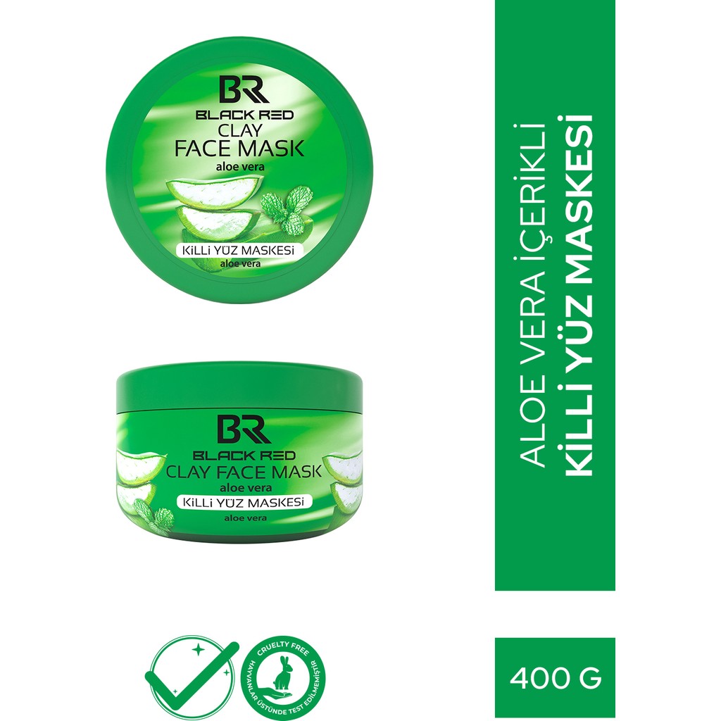 Bianna Black&Red Aloe Vera İçerikli Killi Yüz Maskesi Yenileyici Etkili 400G Tüm Cilt Tipleri İçin Diğer Fiyatı