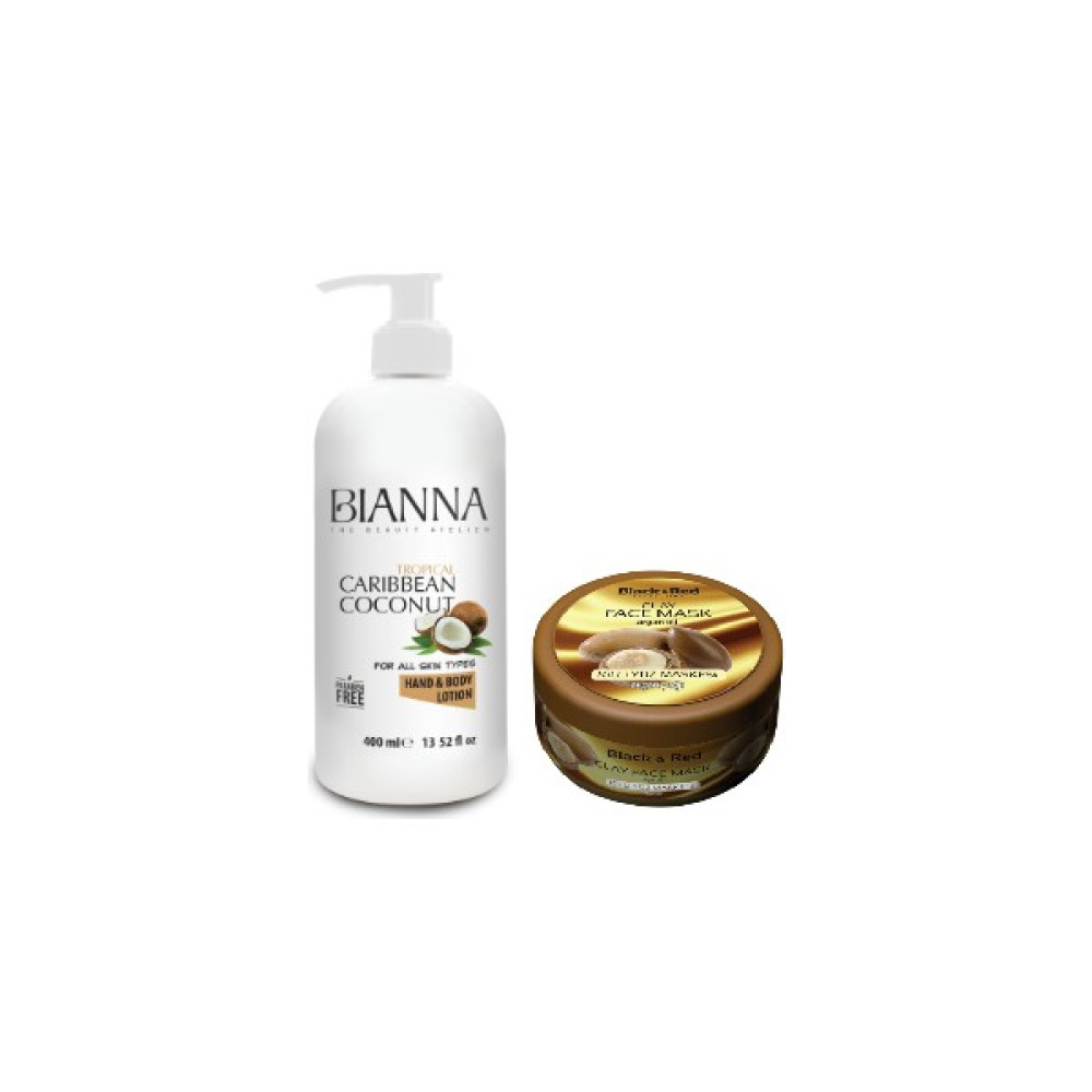 Bianna Hindistan Cevizi El ve Vücut Losyonu 400ML + Black & Red Killi Yüz Maskesi Argan 400GR Oto Boyaları Fiyatı