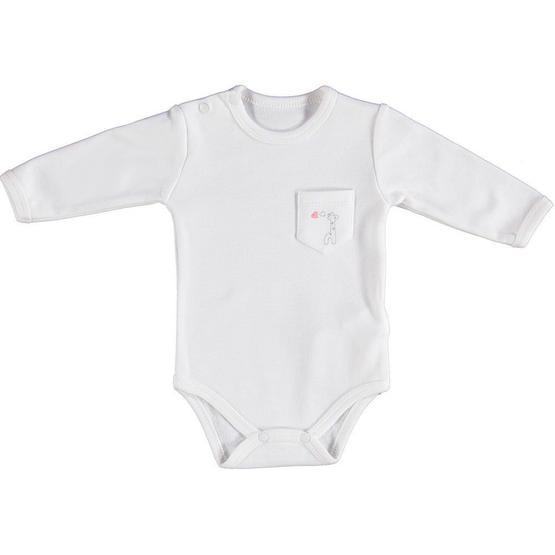 Bibaby 56619 Ekru-Pembe 9-12 Ay Bebek Body