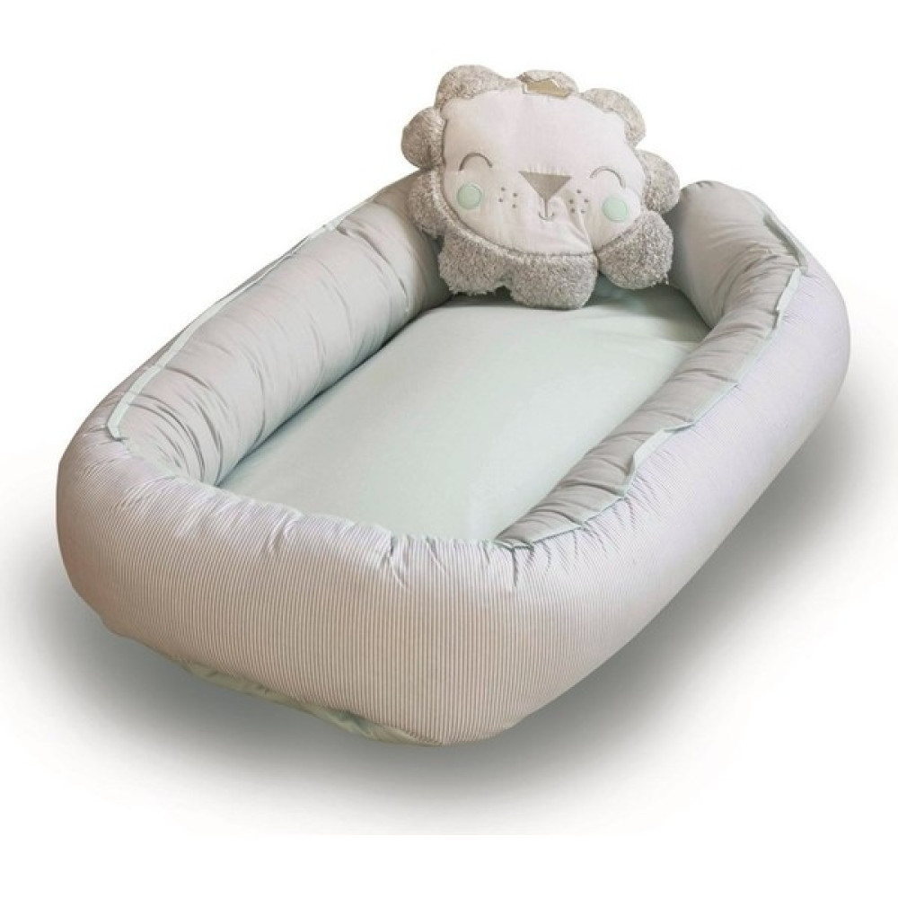 Bibaby Anne & Baba Yanı Yatağı Baby Nest Lüx Lion Mint - Antrasit Beşik Fiyatı