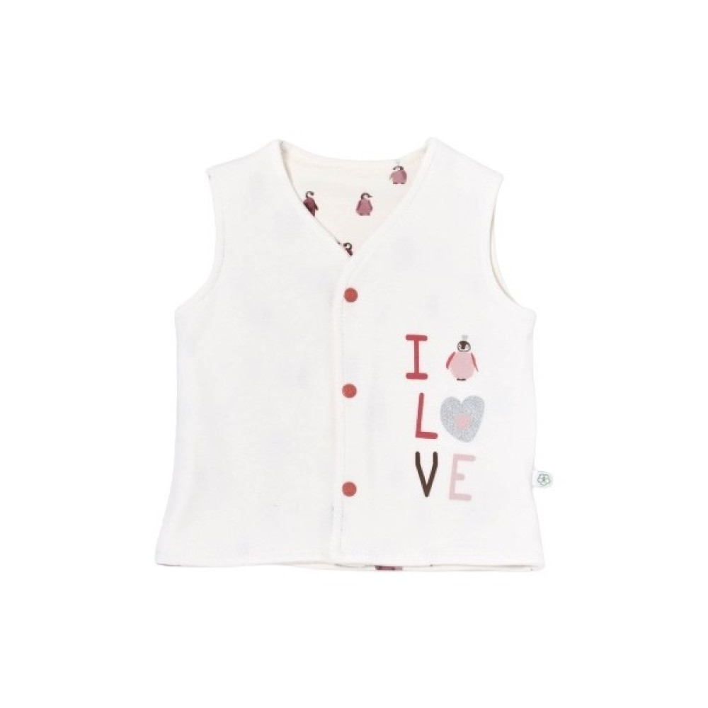Bibaby Biorganic Little Love Penye Yelek 61458 Rose Dry 74 CM Bebek Yeleği Fiyatı