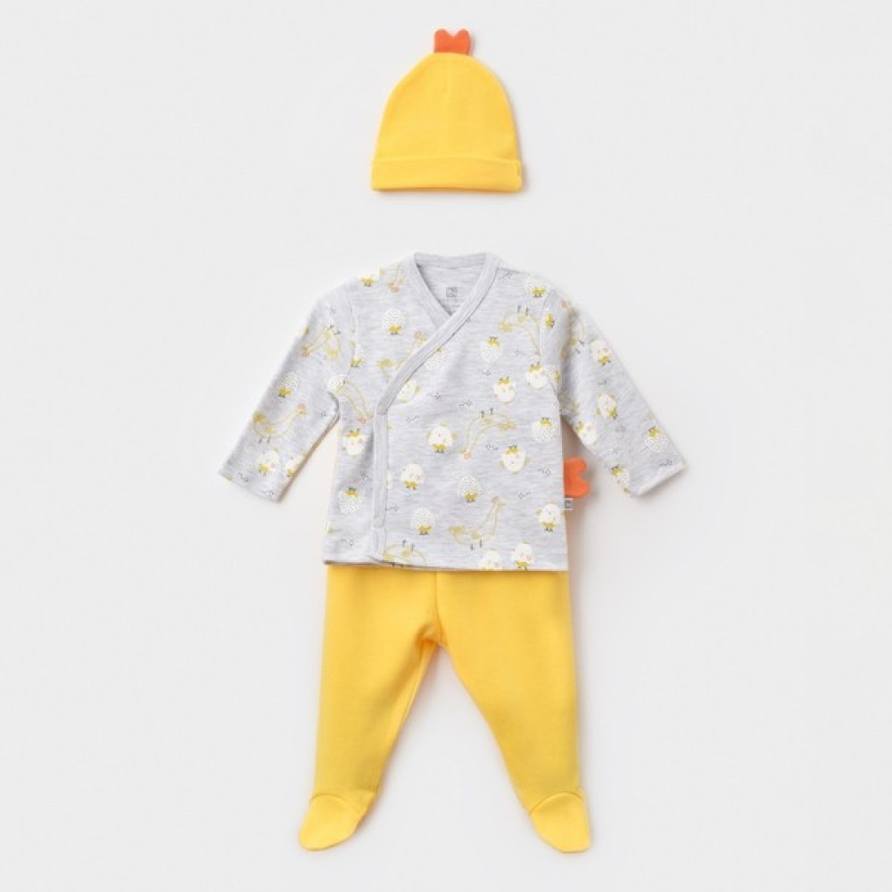 Bibaby Chick And Chick 3'lü Bebek Takımı 73295 Bebek Giysi Takım Fiyatı