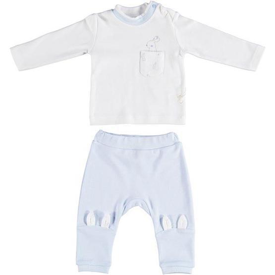 Bibaby Ekru Mavi Organik Rabbıt Boy 2'li Takım Bebek Giysi Takım Fiyatı