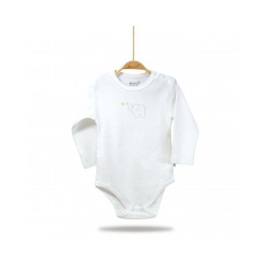 Bibaby Ekru Sarı Organik Body Baby Elephant Bebek Body Fiyatı