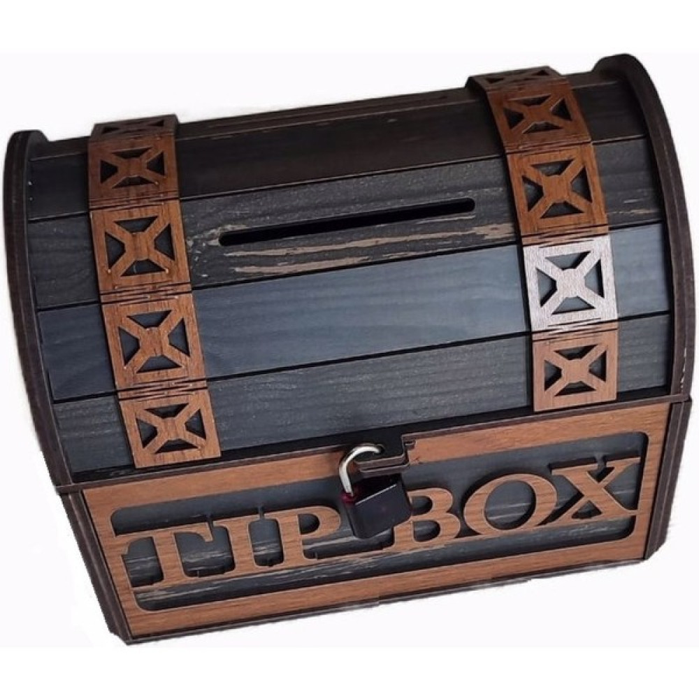 Bibizde Tip Box Ahşap Kumbara Sandık Tipi Tipbox Kilitli Bahşiş Kutusu Eşya Saklama Kutusu Fiyatı