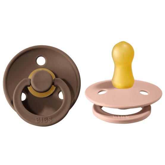 Bibs 110211 Dark Oak - Blush 0-6 Ay Doğal Kauçuk 2'li Emzik