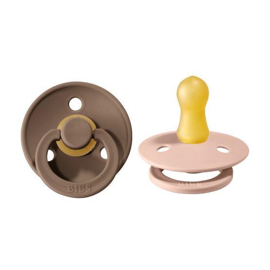Bibs 110211 Dark Oak - Blush 0-6 Ay Doğal Kauçuk 2'li Emzik