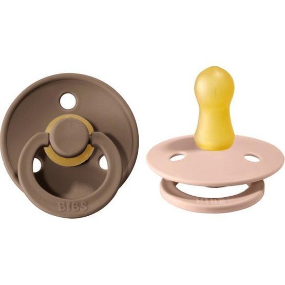 Bibs 110211 Dark Oak - Blush 0-6 Ay Doğal Kauçuk 2'li Emzik