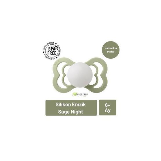 Bibs 610270 Sage Night 6+ Ay Supreme Silikon Emzik