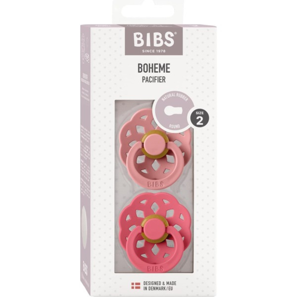Bibs Boheme Ikili Kauçuk Emzik- Dusty Pink/coral 6-18 Ay - Renkli - 6 Ay ve Üzeri Emzik Fiyatı