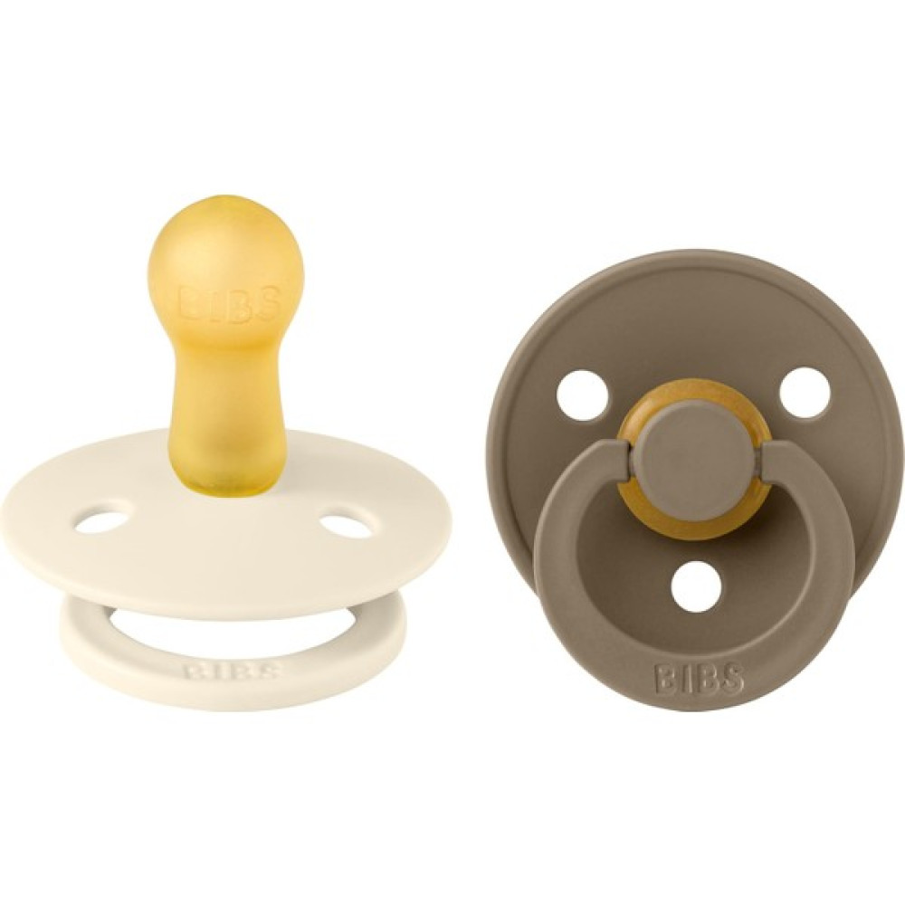 Bibs Colour Ikili Kauçuk Emzik-Ivory/dark Oak 6-18 Ay - Renkli - 6 Ay ve Üzeri Emzik Fiyatı