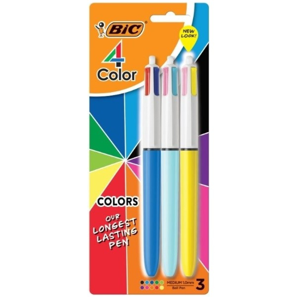 Bic 4 Colours 3'lü Tükenmez Kalem Seti Tükenmez Kalem Fiyatı