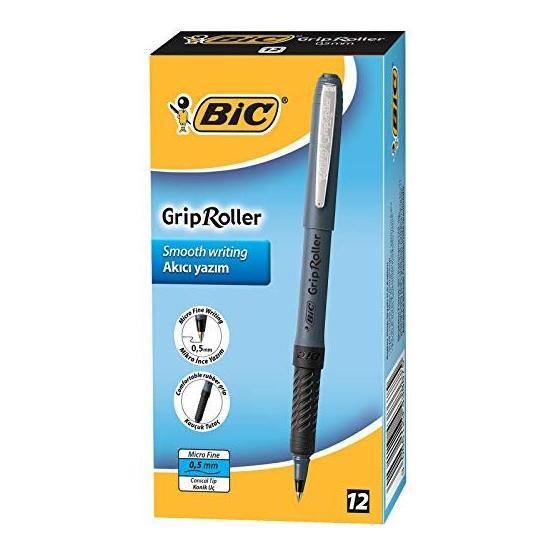 Bic 885785 Siyah 537 R Bilye Uçlu 12'li 0.7 mm Roller Kalem