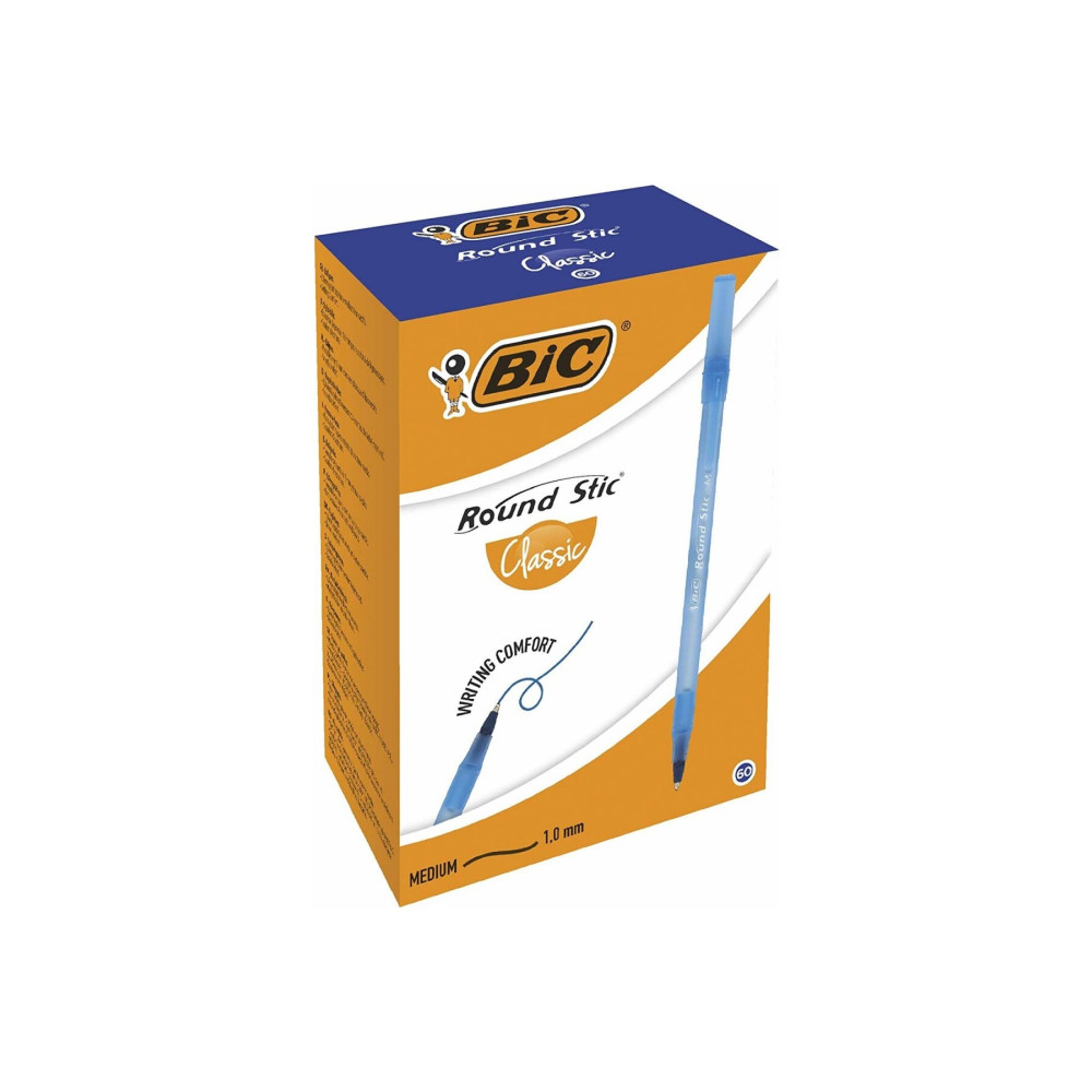 Bic BİC ROUND STIC TÜKENMEZ KALEM MAVİ 1.0mm 60LI PAKET Tükenmez Kalem Fiyatı