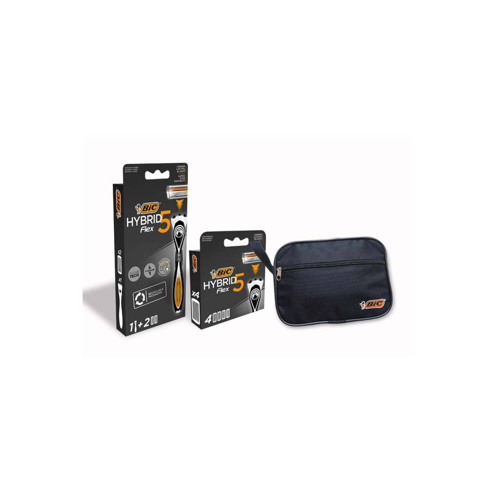 Bic Flex 5 Sistem Tıraş Bıçağı 1 Sap + 6 Yedek Kartuş Ve Tıraş Çantası Tıraş Bıçağı ve Yedekleri Fiyatı